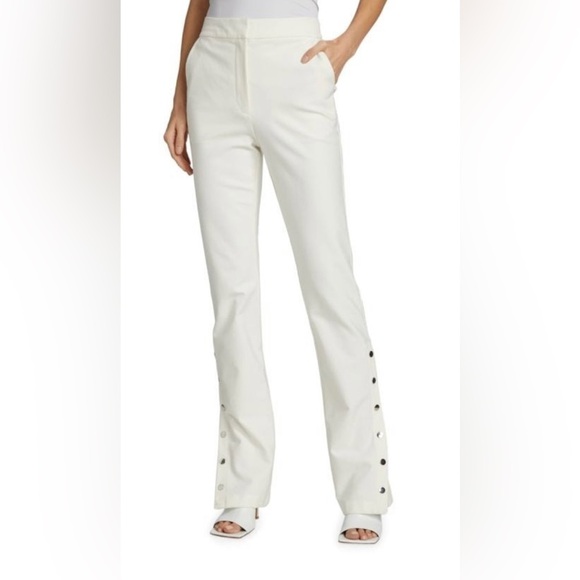 21. NWOT Derek Lam 10 Crosby Tesse SnaP Leg Flared Pants - Picture 4 of 7